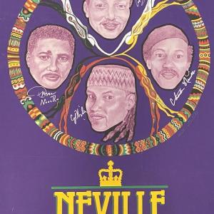 Photo of The Neville Brothers signed poster 