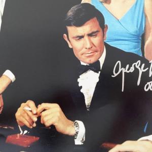 Photo of James Bond George Lazenby Signed Movie Photo