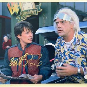 Photo of Back to the Future Michael J. Fox signed movie photo