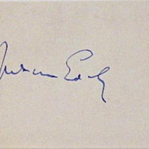 Photo of Nelson Eddy signature slip 