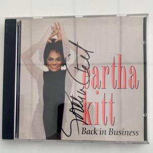 Photo of Eartha Kitt signed album