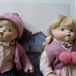 Rare Duck House First Date Collectable Porcelain Dolls Blue eyes Blonde Hair