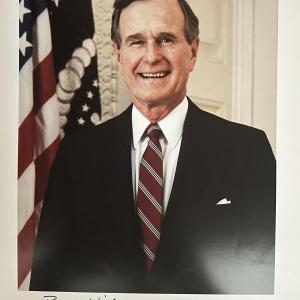 Photo of George H. W. Bush
signed photo 