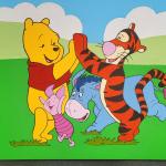 Children's canvas paintings ($10 for both)