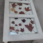 Wooden, cream painted coffee table