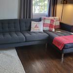 Long Grey Chaise Long sofa
