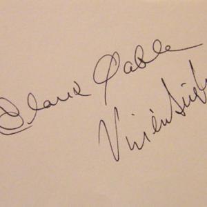 Photo of Clark Gable and Vivien Leigh signature slip 