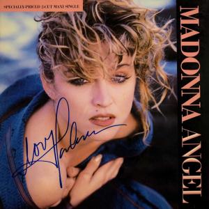 Photo of Madonna signed Like A Virgin single album