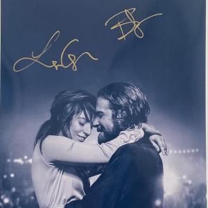 Photo of A Star Is Born Lady Gaga and Bradley Cooper signed movie photo