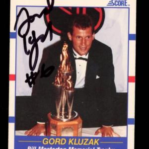 Photo of GORD KLUZAK AUTO NHL Boston Bruins