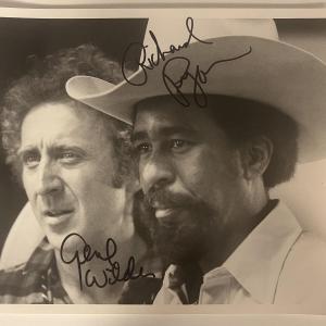 Photo of Richard Pryor and Gene Wilder signed photo. GFA Authenticated