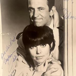 Photo of Get Smart Barbara Feldon and Don Adams signed photo