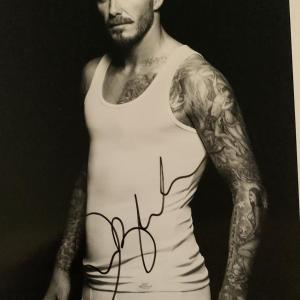 Photo of David Beckham signed photo