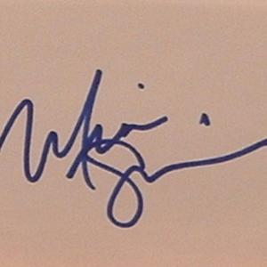 Photo of Mira Sorvino signature slip