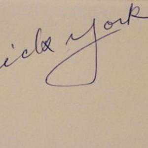 Photo of Bewitched Dick York signature slip