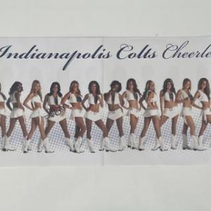 Photo of Indianapolis Colts signed cheerleader poster