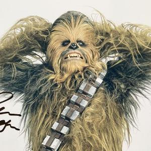 Photo of Star Wars Chewbacca Peter Mayhew signed photo