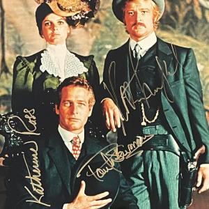 Photo of Butch Cassidy and the Sundance Kid cast signed movie photo