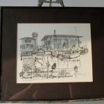Lot 357: Reflections of Easy Living, Lake Union, Seattle Framed Print by Christo