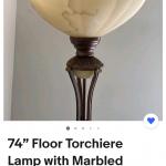 Torchiere Duel lighting lamp