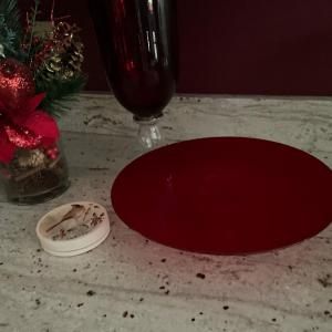 Photo of Red Glass Christmas Lot