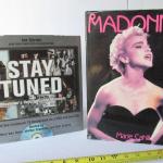 Lot 366: 2 Large Hard Cover Books: Madonna, Stay Tuned, TV's Unforgettable Momen