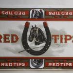 Vintage "RED TIPS" Cigar Label,