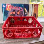 Vintage LP Records & Coka Cola Crate