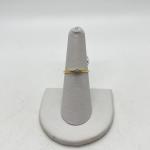 LOT 53: 14K Gold Diamond Promise Ring - Size 6.5 - 1.6 gtw