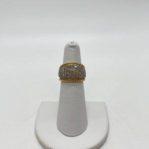 Photo of LOT 50: 14K Gold Pave Diamond Ring - Size 5 - 6.4 gtw