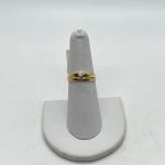 LOT 52: 2.7 gtw 10k PC Yellow Gold Diamond Engagement Ring / Wedding Band Set sz