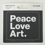 Peace Love Art Sticker 