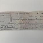 Red Skelton signed check