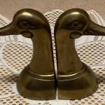 Leonard Brass Duck Bookends