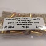 Georgia Arms Ammo- 44 Special- 200Gr Gold Dot Hollow Point- 50 Rounds (#3)