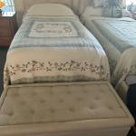 2 Rize Wireless Adjustable XL Beds with Headboards,  Mattresses and Ottomans 