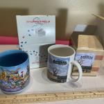 2 DisneyTheme Park Mugs in Boxes Animal Kingdom 25th Anniversary