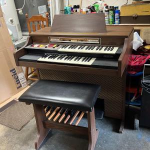 Photo of Vintage Schafer & Sons Cavalier 6129 Colton Piano & Organ Drum Machine