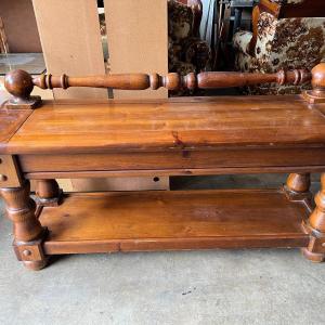 Photo of Retro Vintage Wood Country Rustic Console Table Buffet
