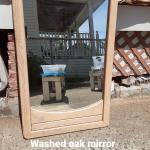 Washed oak  mirror