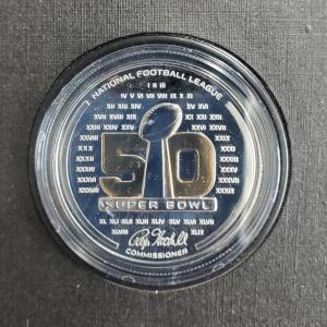Photo of NFL Game Coin Super Bowl 50 Panthers/Broncos