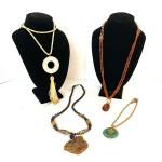 1215 Lot of Four Asian Inspired Necklaces ~ Joan Rivers