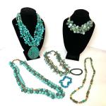1216 Lot of Turquoise Colored Necklaces ~ Joan Rivers