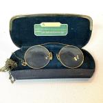 1241 Antique 1/10 12k Gold Rim Baltimore Optometrist Glasses