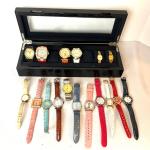 1237 Lot of Women's Michael Kors Watches with Display Case