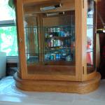 Glass Cabinet with glass shelves