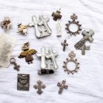 Unique assortment of crosses and angels
