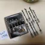 1342 Italian Silver Plate Cocktail Forks