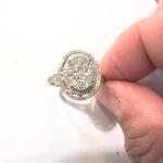 1341 14k Two Toned Diamond Ladies Cocktail Ring