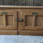 White Clad Double Door Cabinet